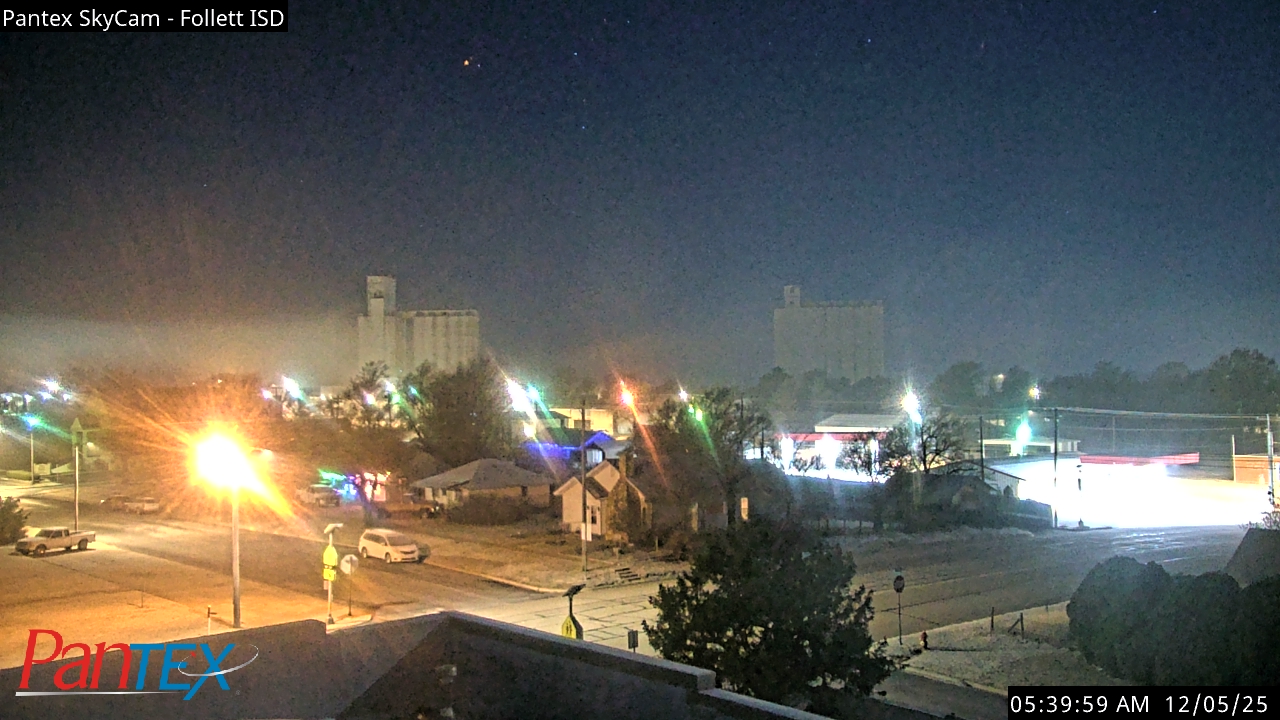 Thumbnail for current weather camera view from Follett ISD in Follett, Texas