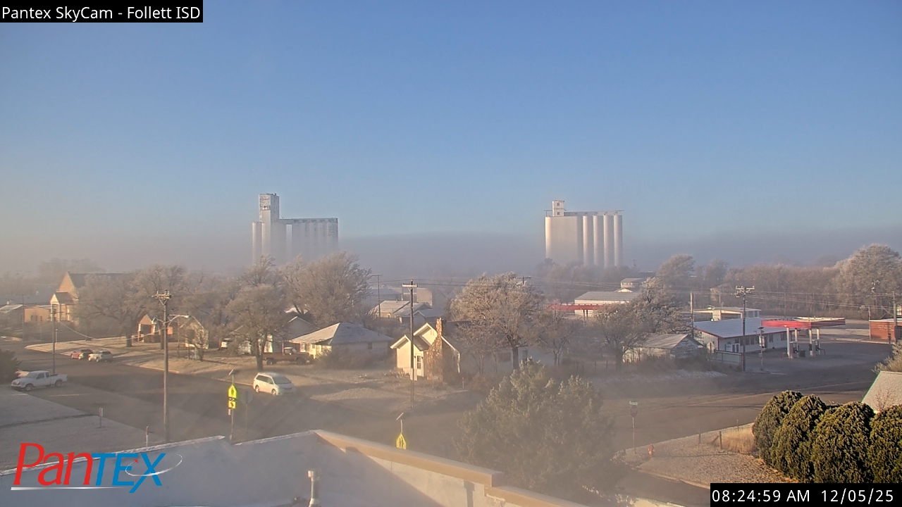 Thumbnail for current weather camera view from Follett ISD in Follett, Texas