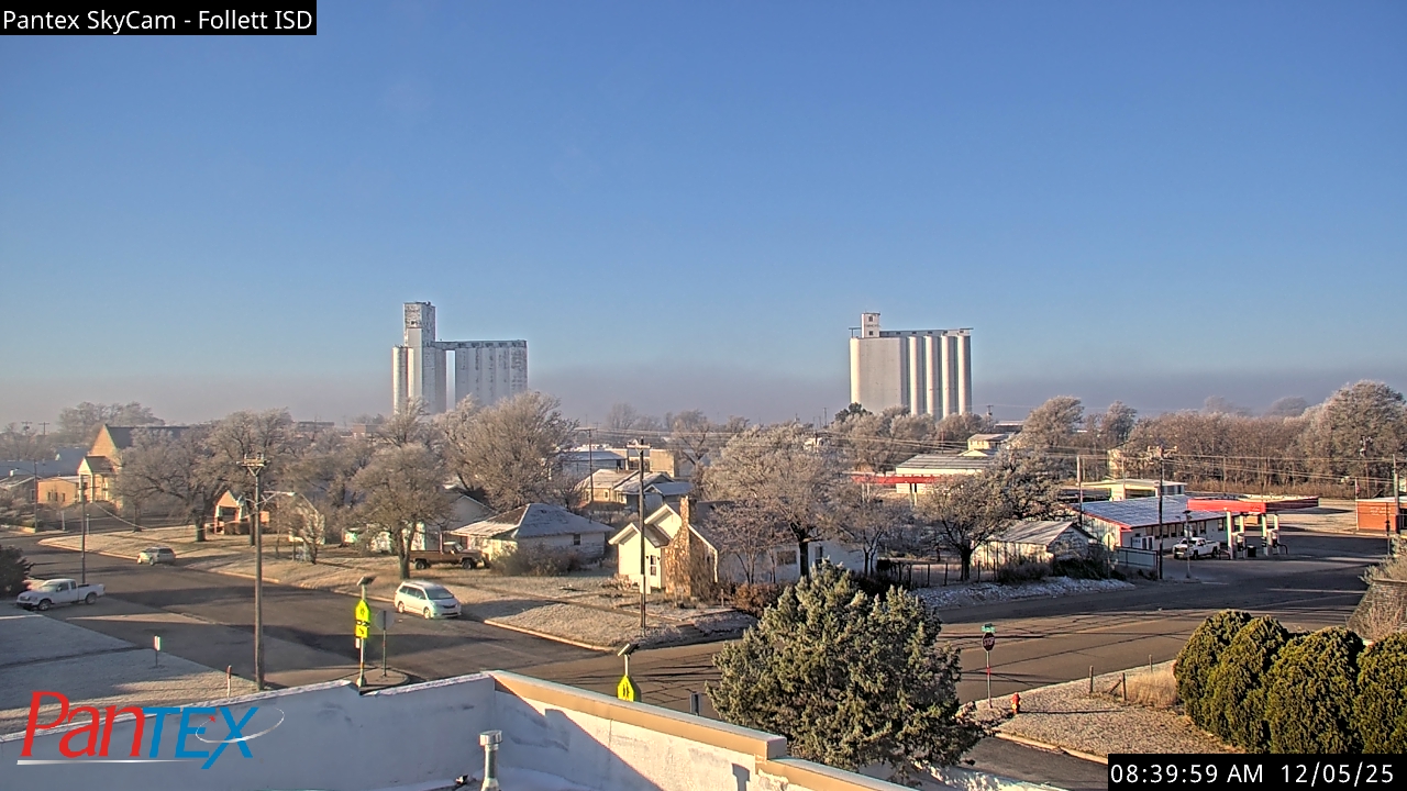 Thumbnail for current weather camera view from Follett ISD in Follett, Texas