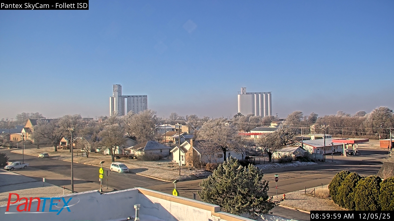 Thumbnail for current weather camera view from Follett ISD in Follett, Texas