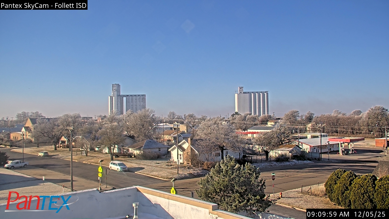 Thumbnail for current weather camera view from Follett ISD in Follett, Texas