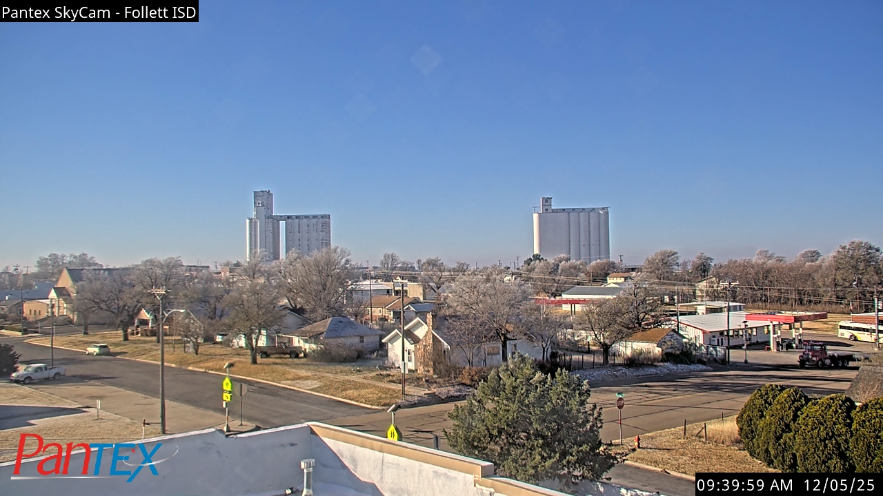 Thumbnail for current weather camera view from Follett ISD in Follett, Texas