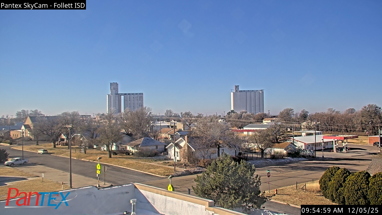 Thumbnail for current weather camera view from Follett ISD in Follett, Texas