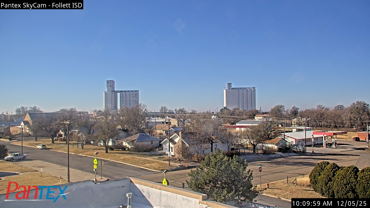 Thumbnail for current weather camera view from Follett ISD in Follett, Texas