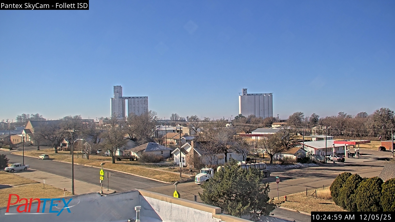 Thumbnail for current weather camera view from Follett ISD in Follett, Texas