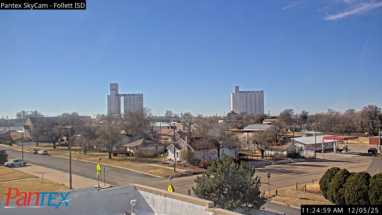 Thumbnail for current weather camera view from Follett ISD in Follett, Texas