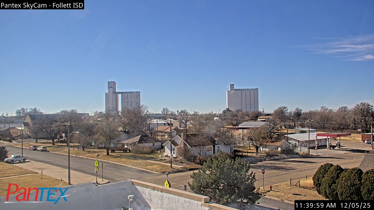 Thumbnail for current weather camera view from Follett ISD in Follett, Texas