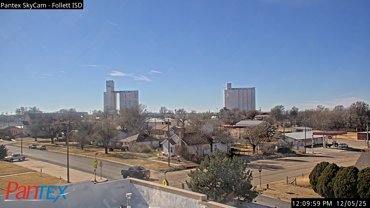 Thumbnail for current weather camera view from Follett ISD in Follett, Texas