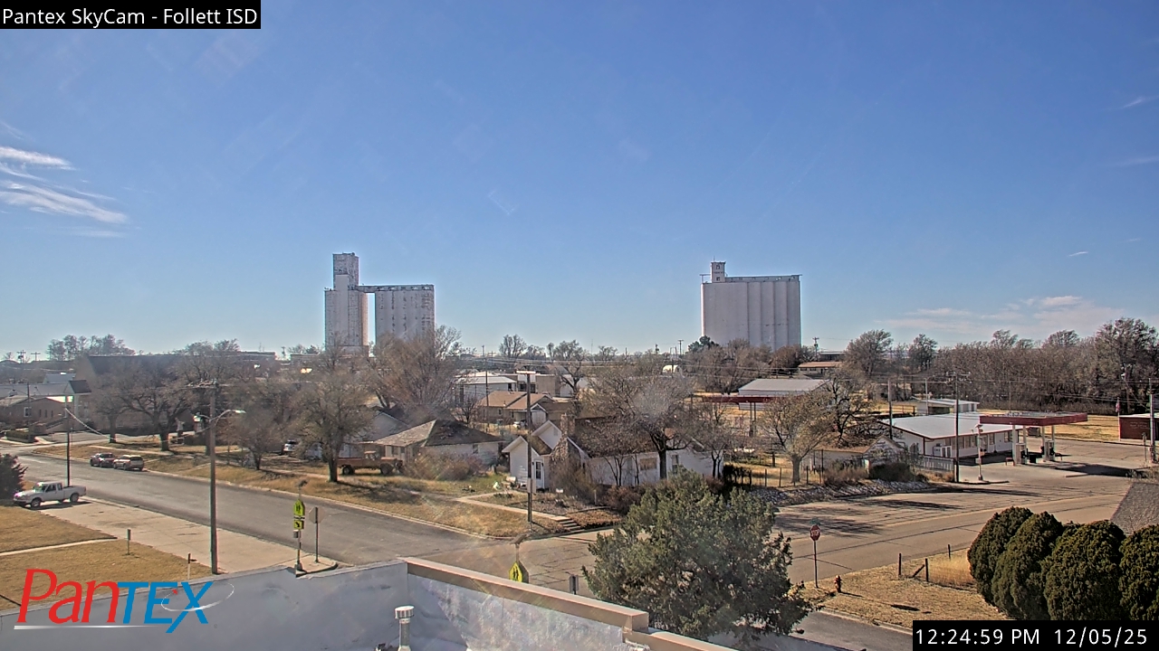 Thumbnail for current weather camera view from Follett ISD in Follett, Texas