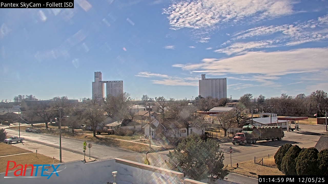 Thumbnail for current weather camera view from Follett ISD in Follett, Texas
