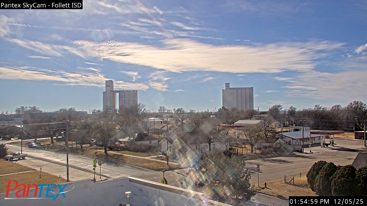 Thumbnail for current weather camera view from Follett ISD in Follett, Texas