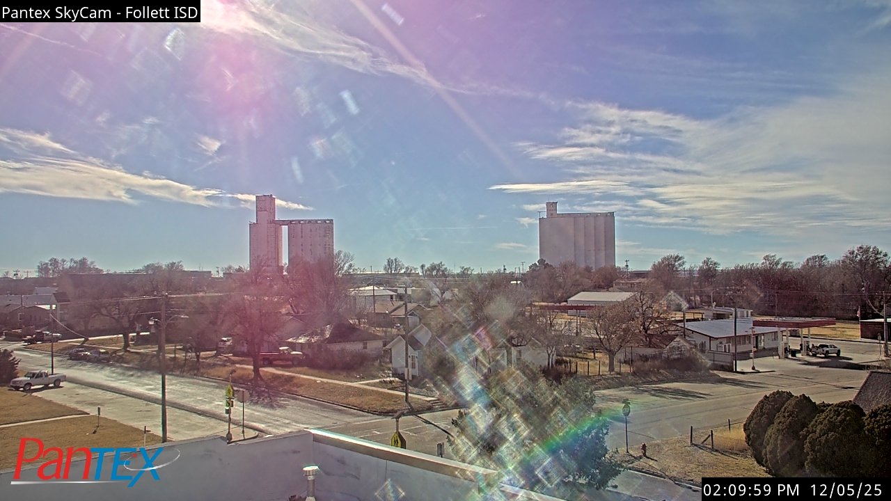 Thumbnail for current weather camera view from Follett ISD in Follett, Texas
