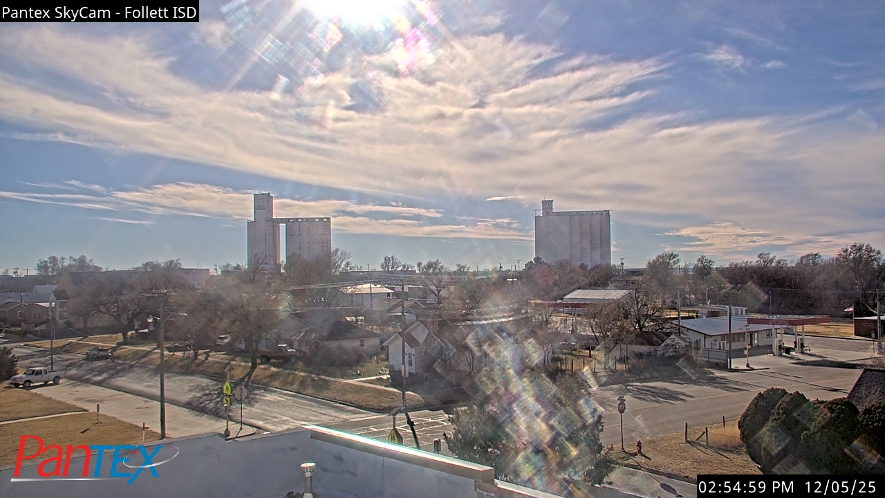 Thumbnail for current weather camera view from Follett ISD in Follett, Texas