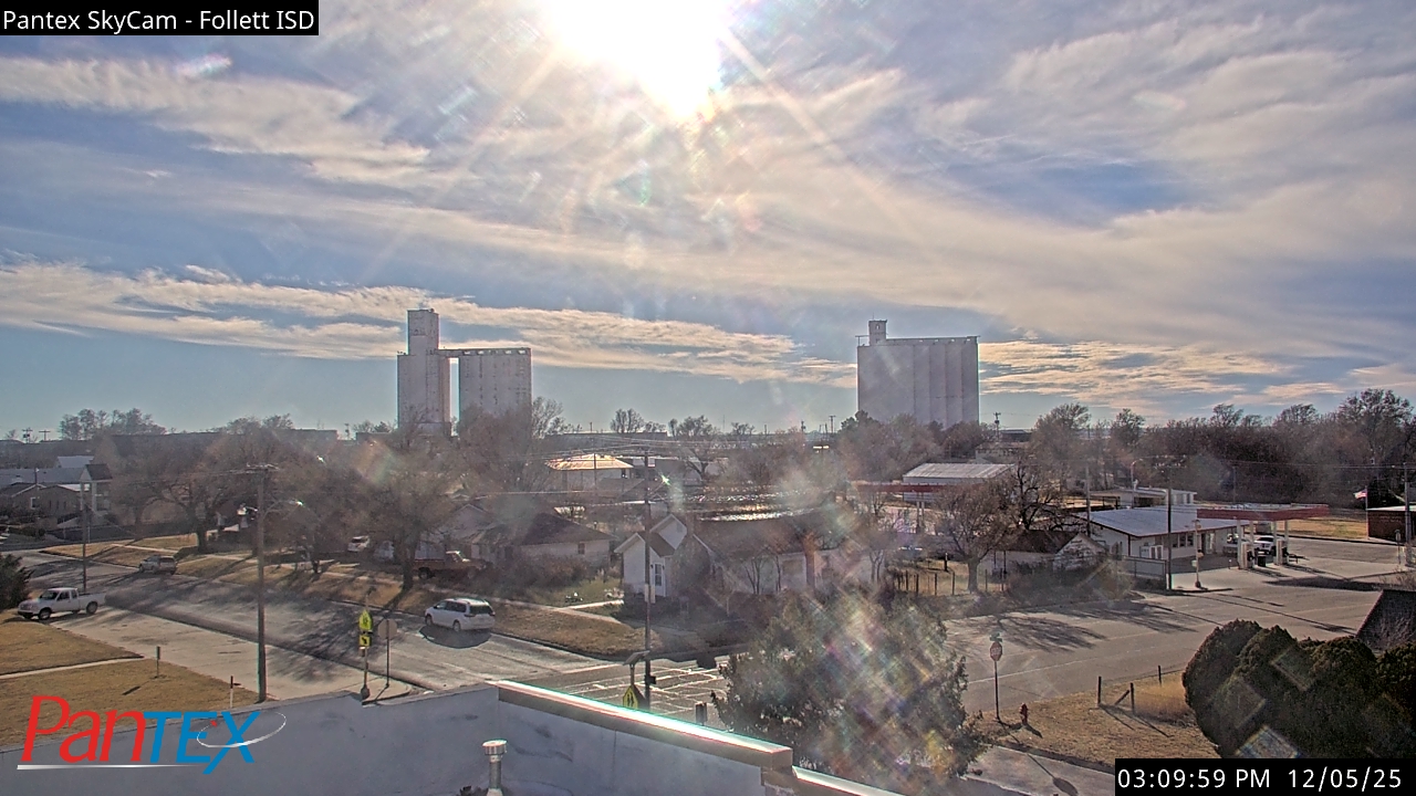 Thumbnail for current weather camera view from Follett ISD in Follett, Texas