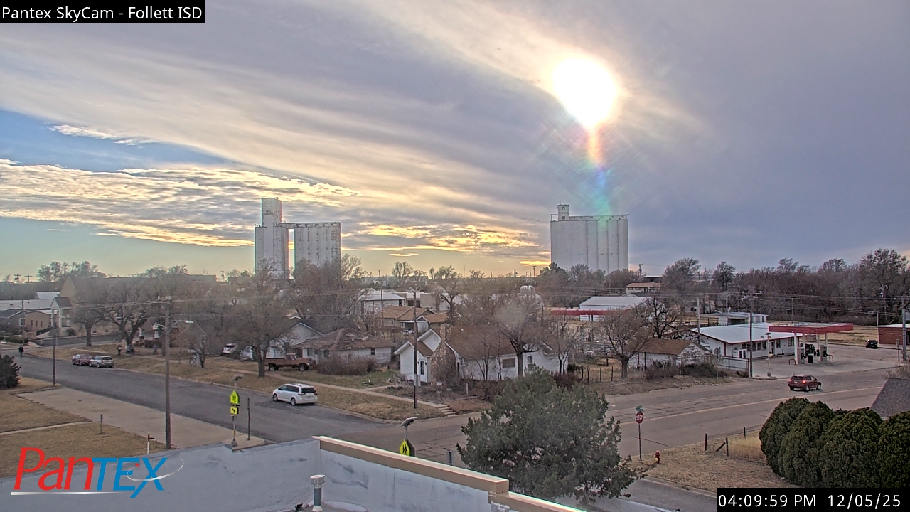 Thumbnail for current weather camera view from Follett ISD in Follett, Texas