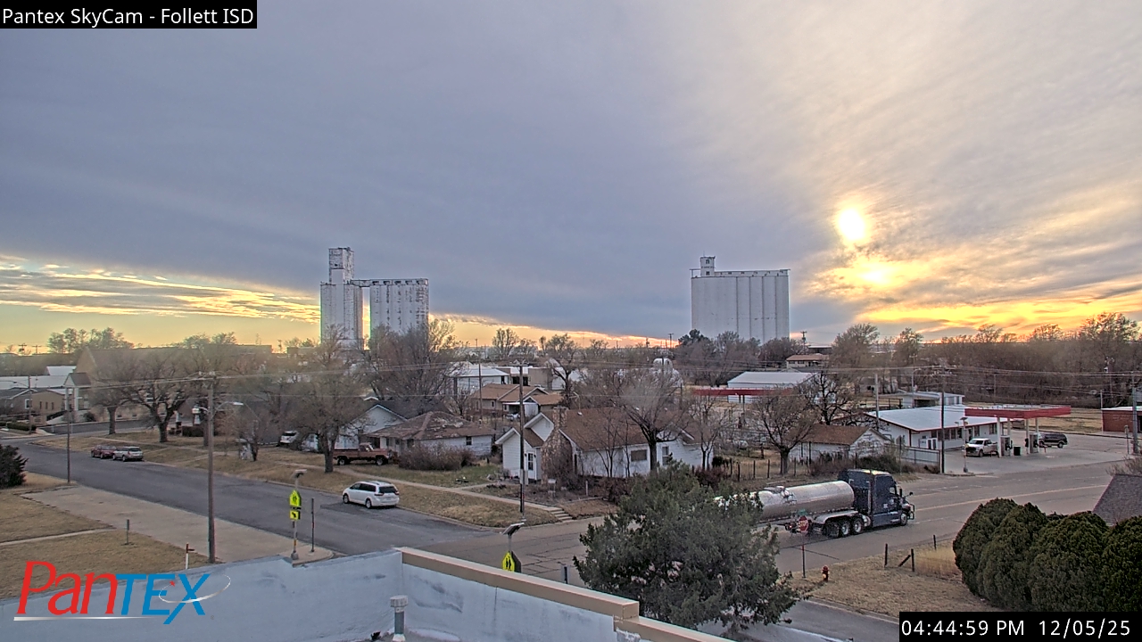 Thumbnail for current weather camera view from Follett ISD in Follett, Texas
