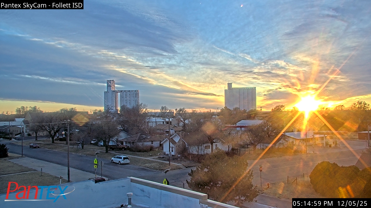 Thumbnail for current weather camera view from Follett ISD in Follett, Texas