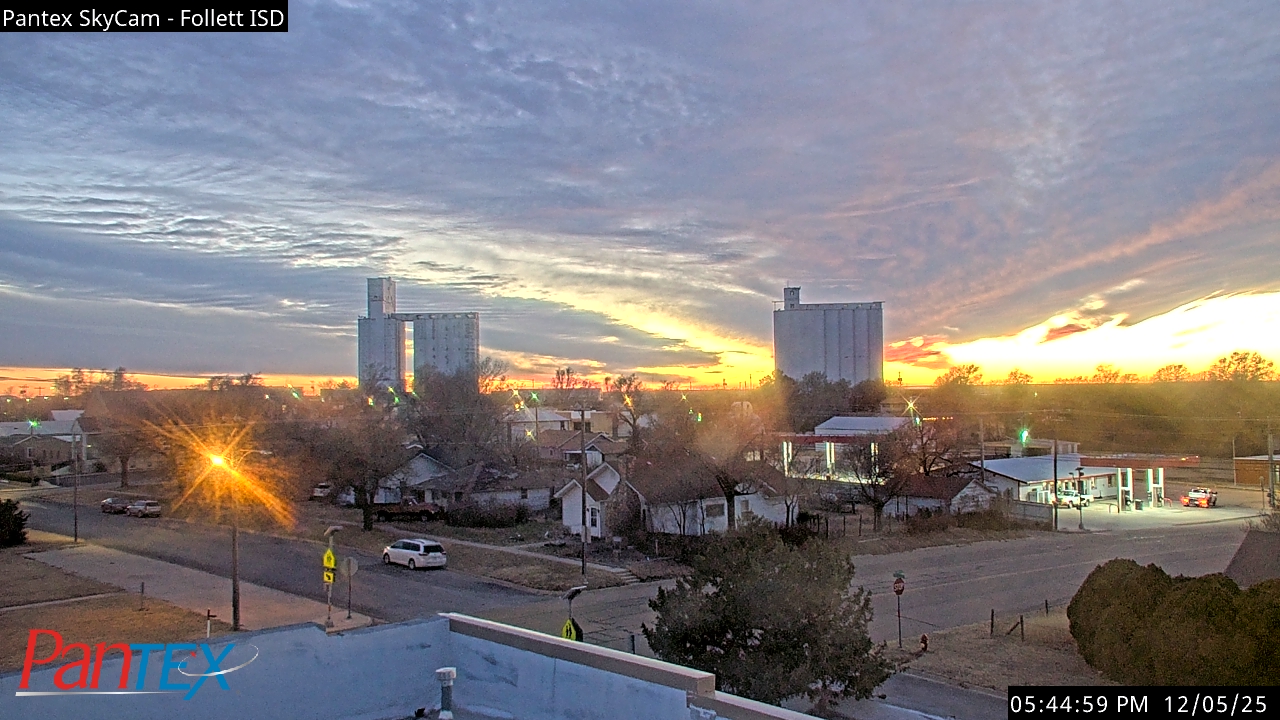 Thumbnail for current weather camera view from Follett ISD in Follett, Texas