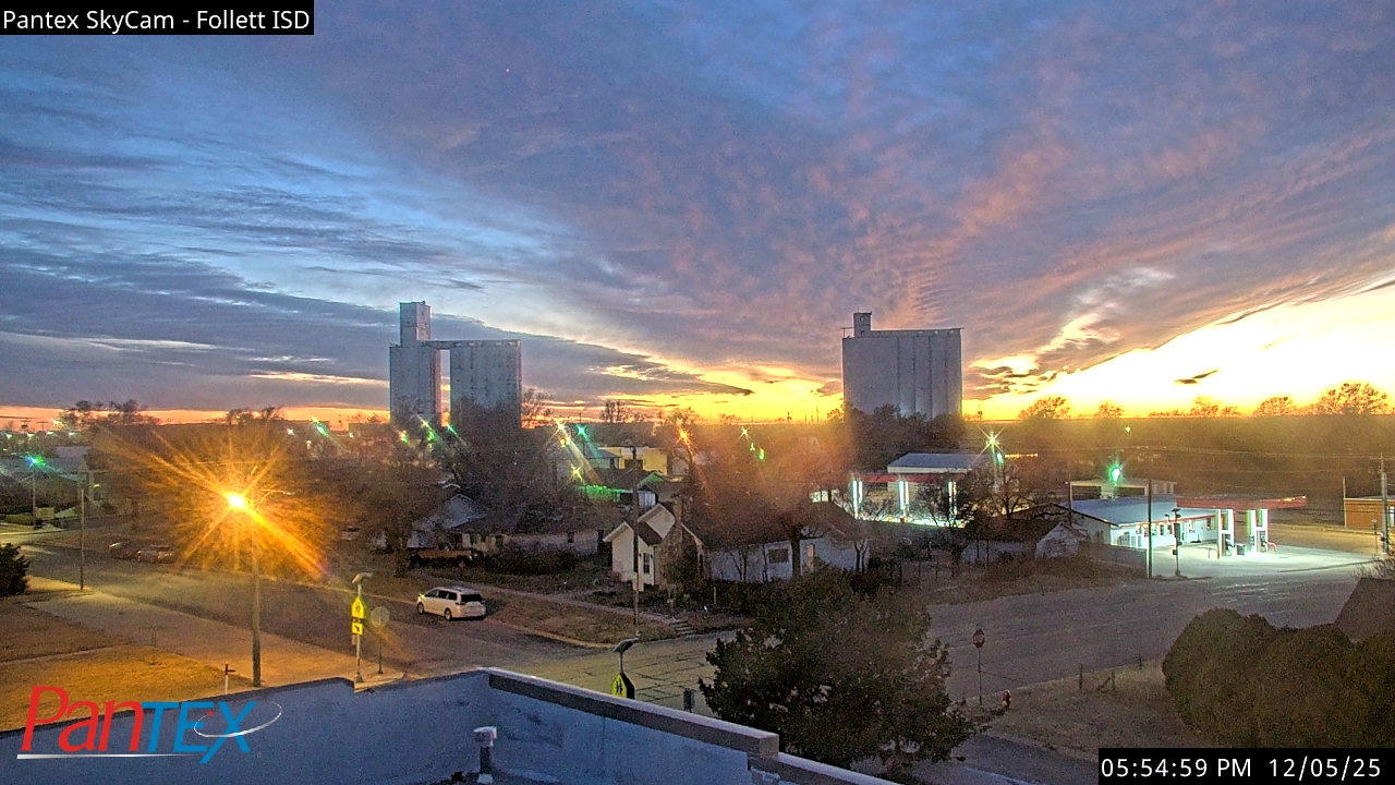Thumbnail for current weather camera view from Follett ISD in Follett, Texas