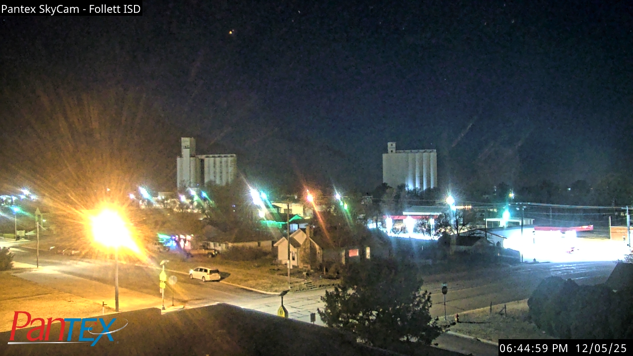 Thumbnail for current weather camera view from Follett ISD in Follett, Texas