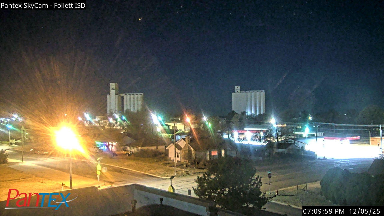 Thumbnail for current weather camera view from Follett ISD in Follett, Texas