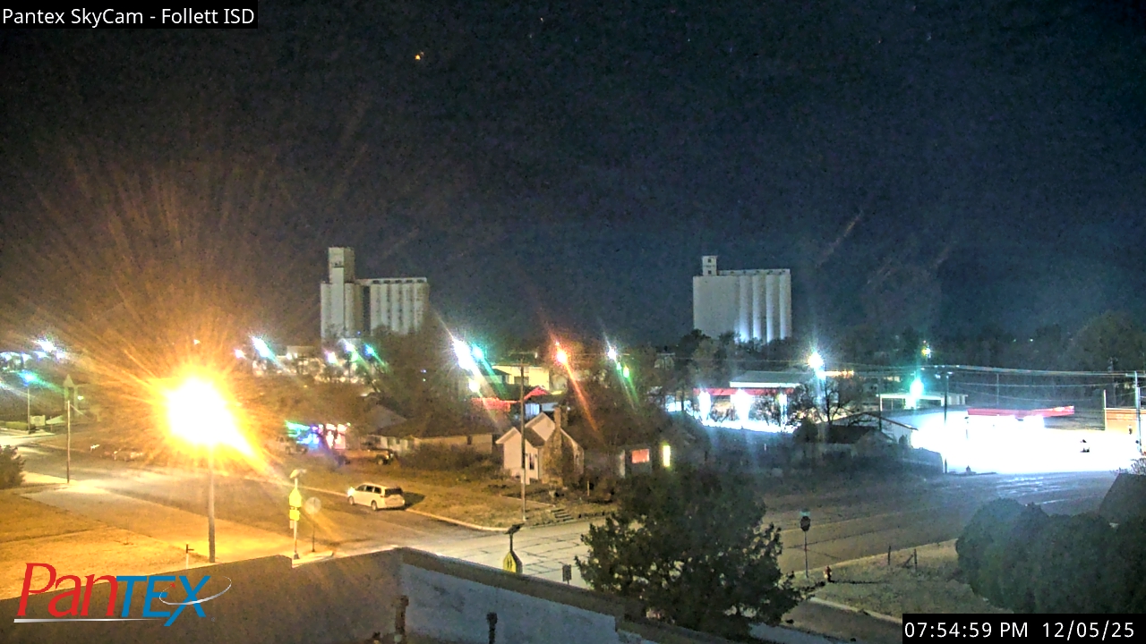 Thumbnail for current weather camera view from Follett ISD in Follett, Texas