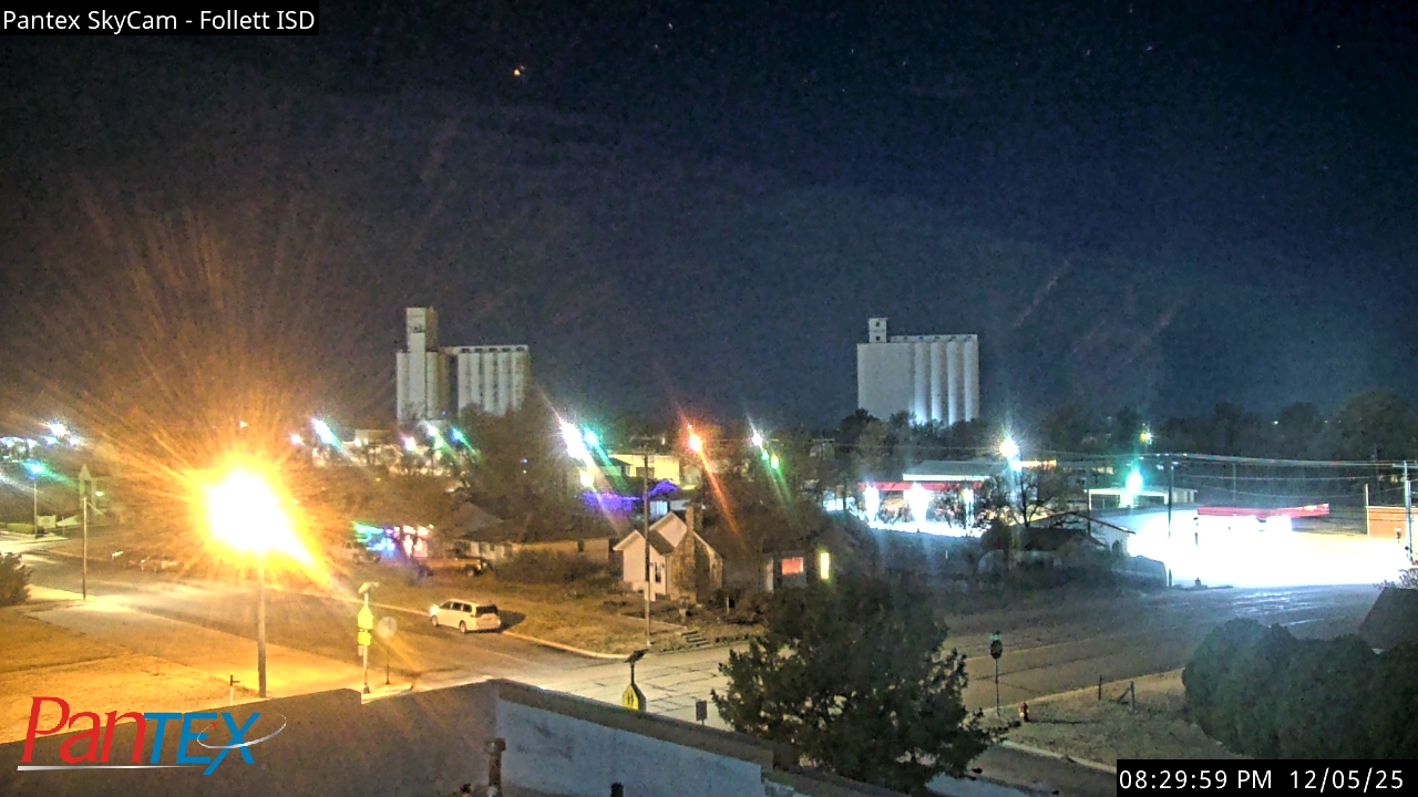 Thumbnail for current weather camera view from Follett ISD in Follett, Texas