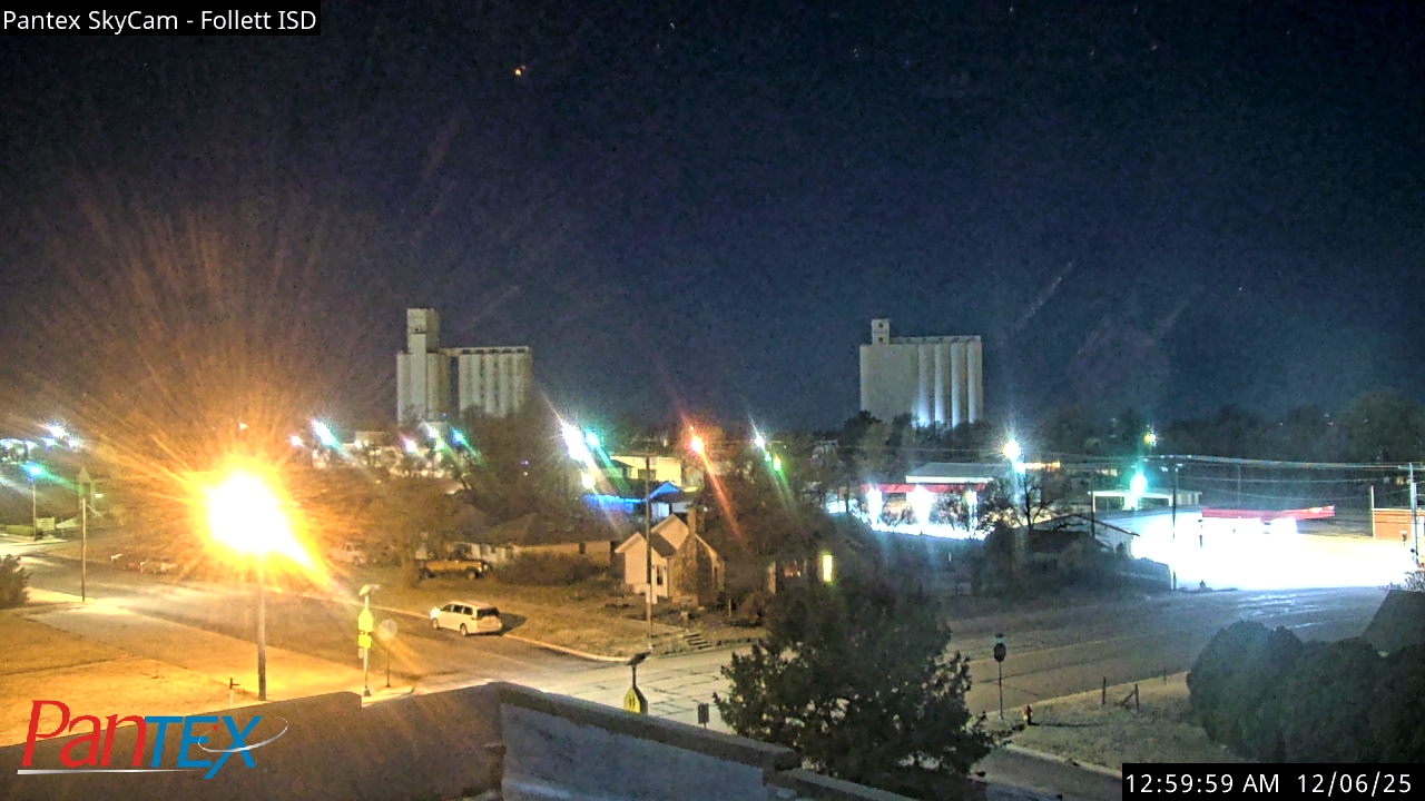 Thumbnail for current weather camera view from Follett ISD in Follett, Texas
