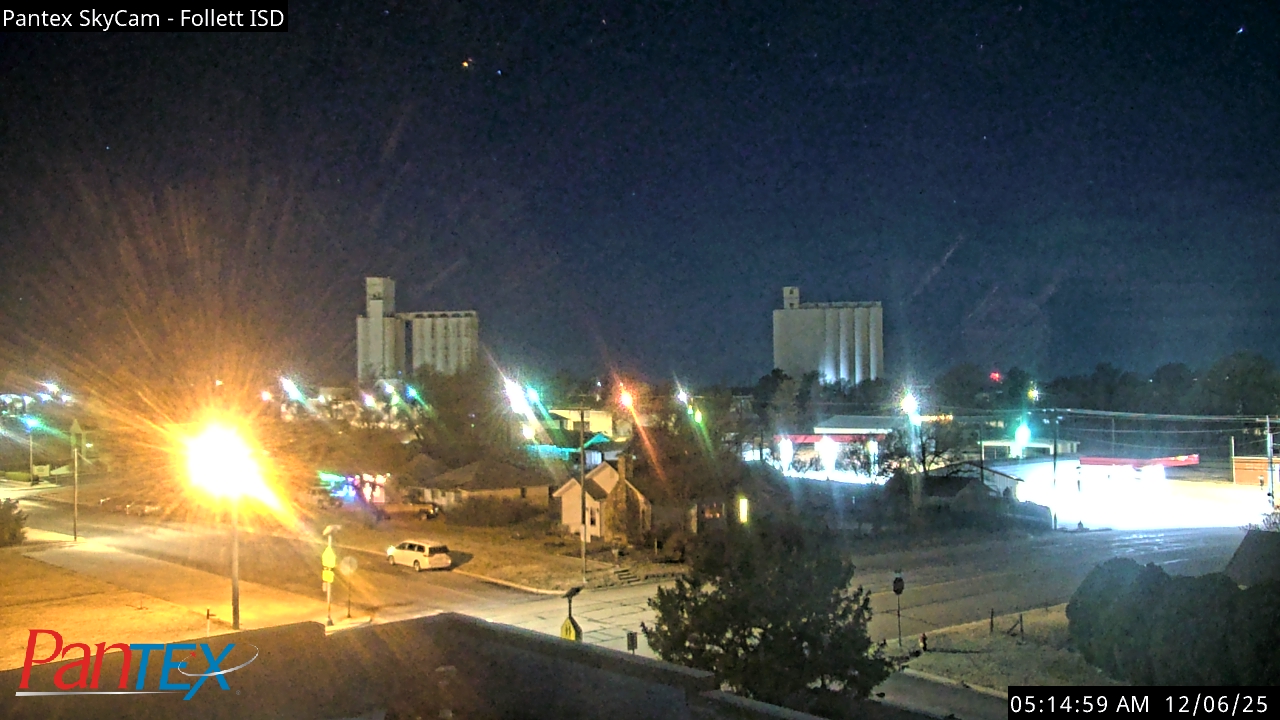 Thumbnail for current weather camera view from Follett ISD in Follett, Texas