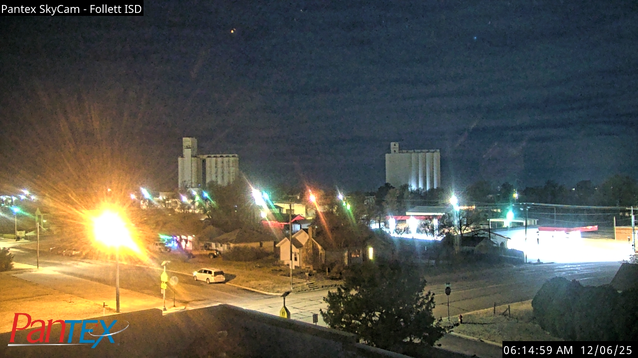 Thumbnail for current weather camera view from Follett ISD in Follett, Texas