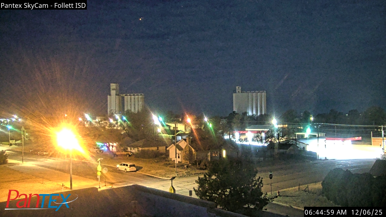 Thumbnail for current weather camera view from Follett ISD in Follett, Texas