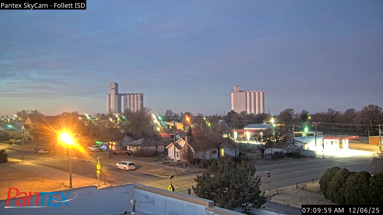 Thumbnail for current weather camera view from Follett ISD in Follett, Texas