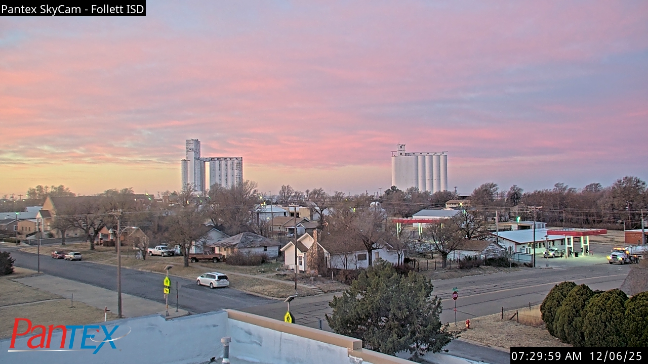 Thumbnail for current weather camera view from Follett ISD in Follett, Texas