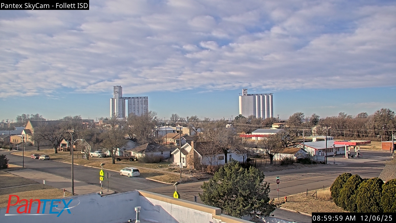 Thumbnail for current weather camera view from Follett ISD in Follett, Texas