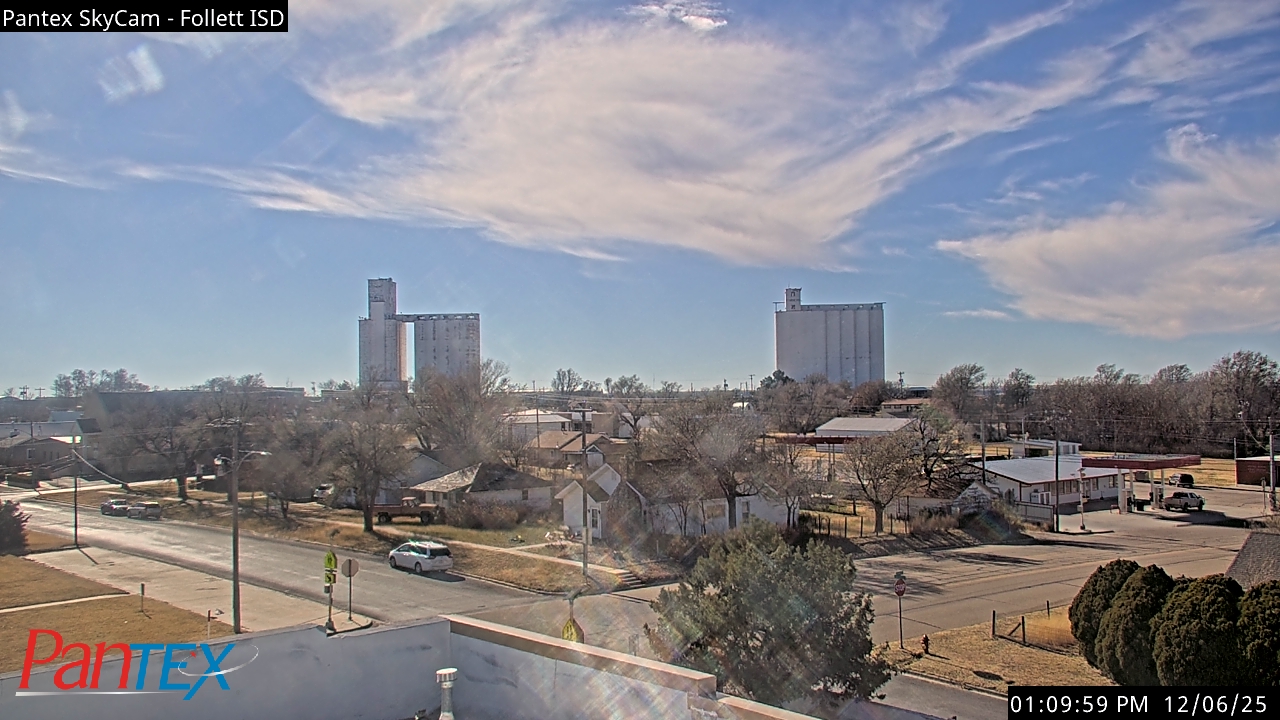 Thumbnail for current weather camera view from Follett ISD in Follett, Texas