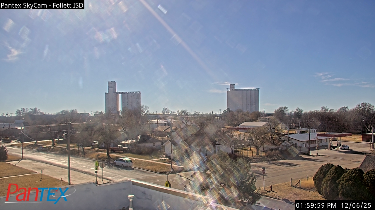 Thumbnail for current weather camera view from Follett ISD in Follett, Texas