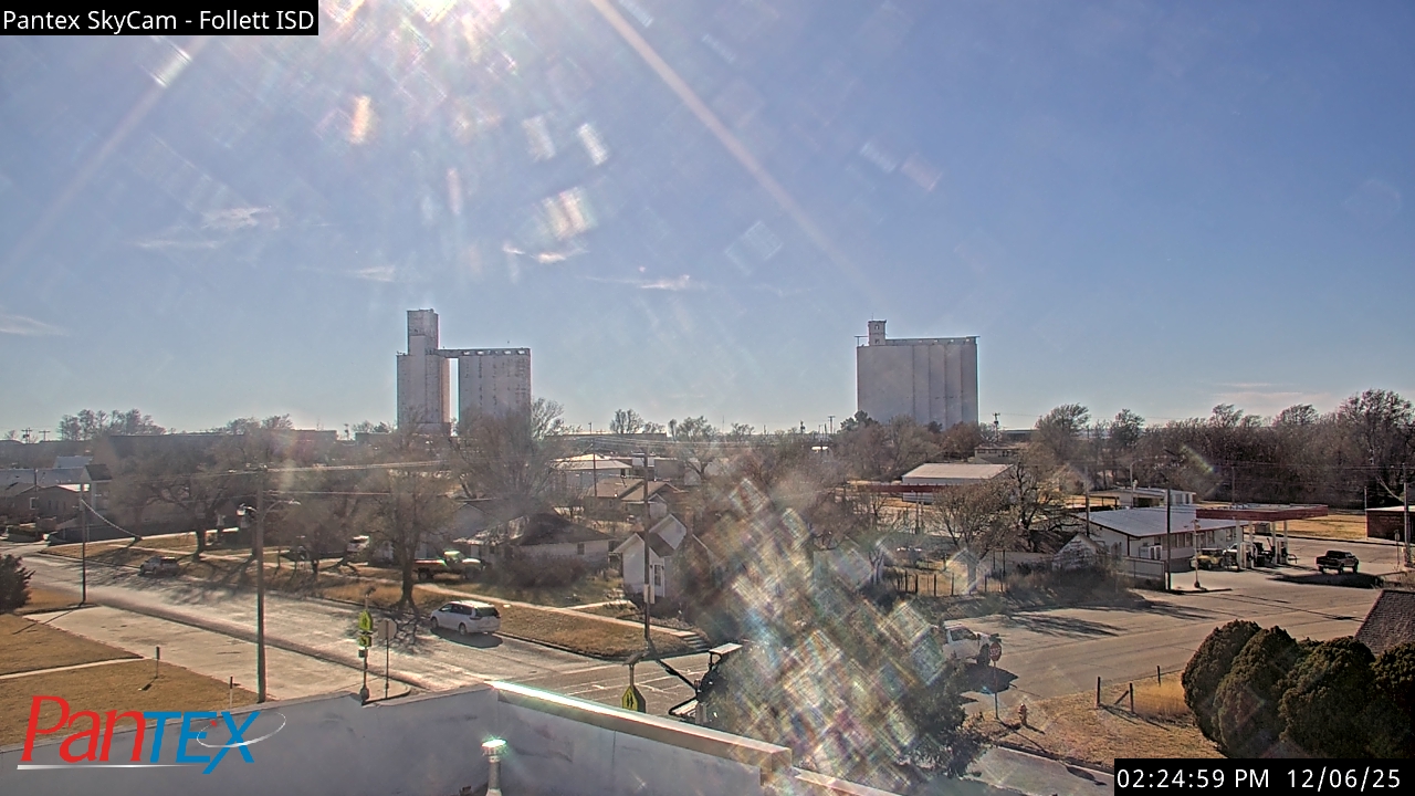 Thumbnail for current weather camera view from Follett ISD in Follett, Texas