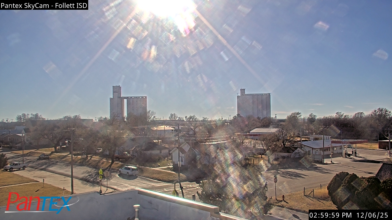 Thumbnail for current weather camera view from Follett ISD in Follett, Texas