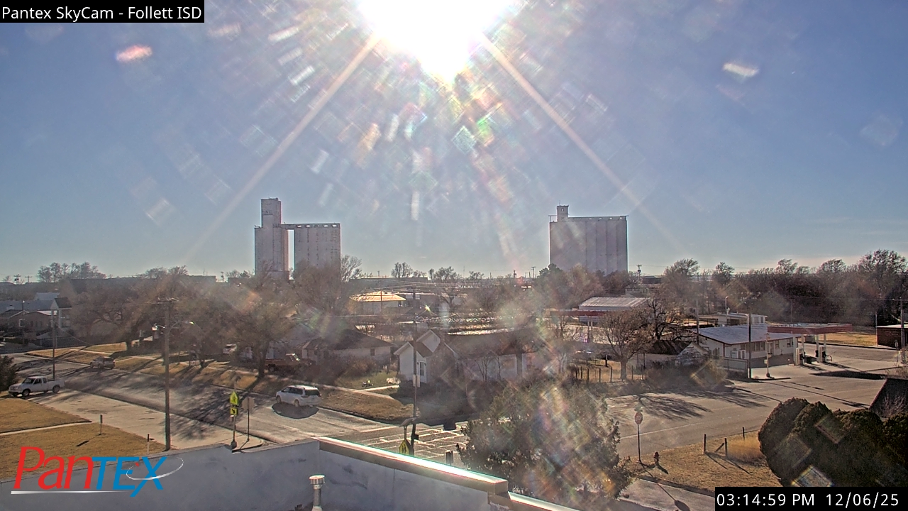 Thumbnail for current weather camera view from Follett ISD in Follett, Texas