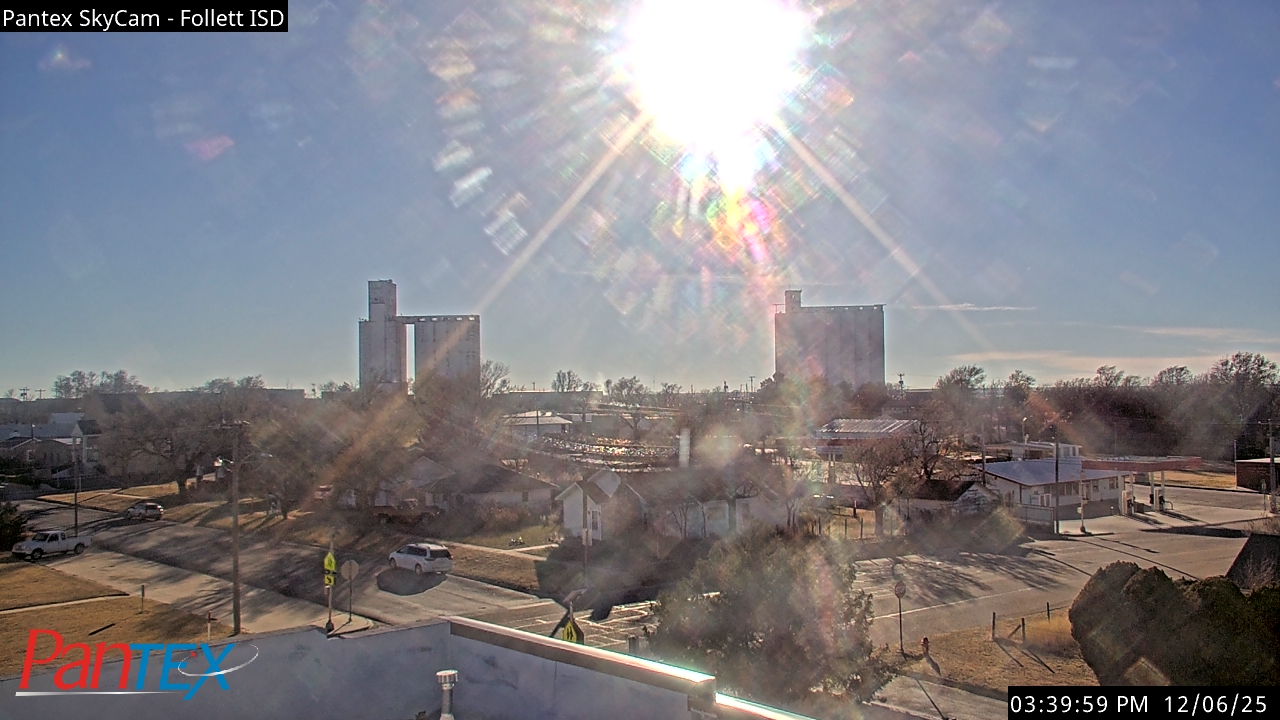Thumbnail for current weather camera view from Follett ISD in Follett, Texas