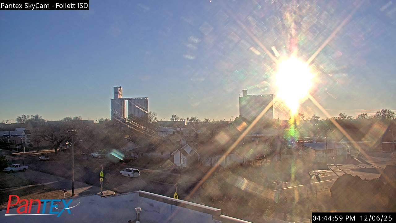 Thumbnail for current weather camera view from Follett ISD in Follett, Texas