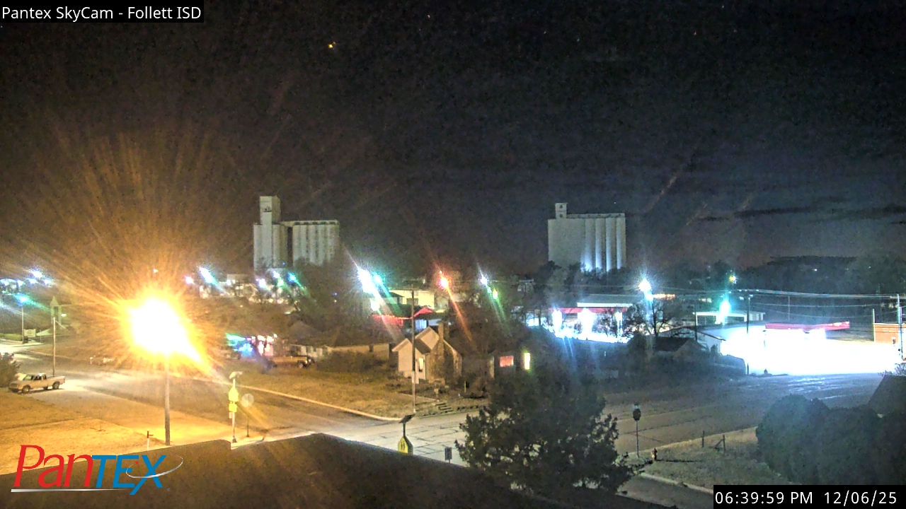 Thumbnail for current weather camera view from Follett ISD in Follett, Texas