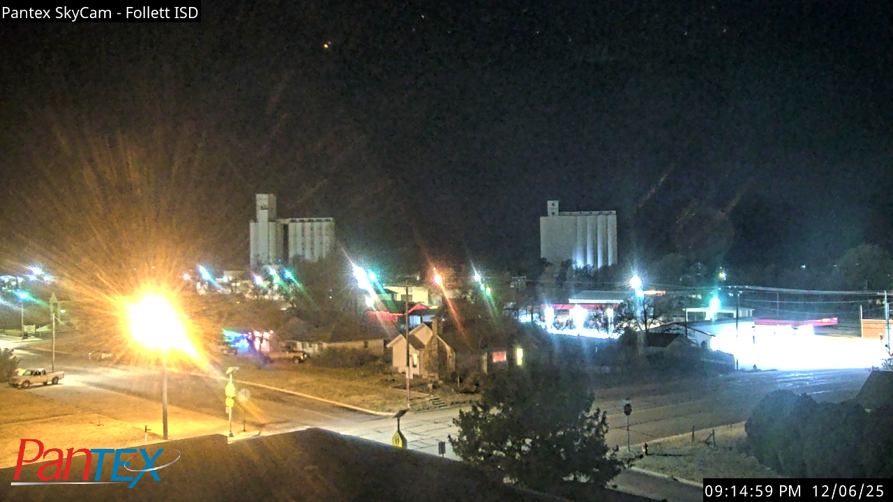 Thumbnail for current weather camera view from Follett ISD in Follett, Texas