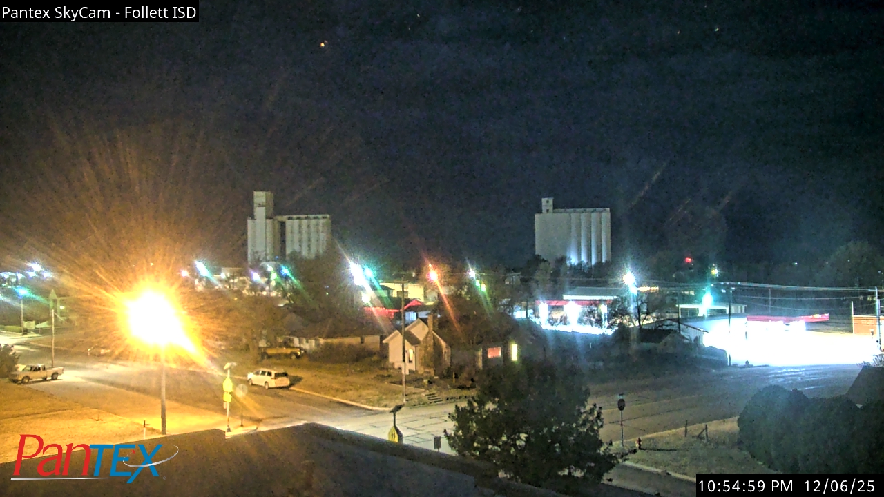 Thumbnail for current weather camera view from Follett ISD in Follett, Texas
