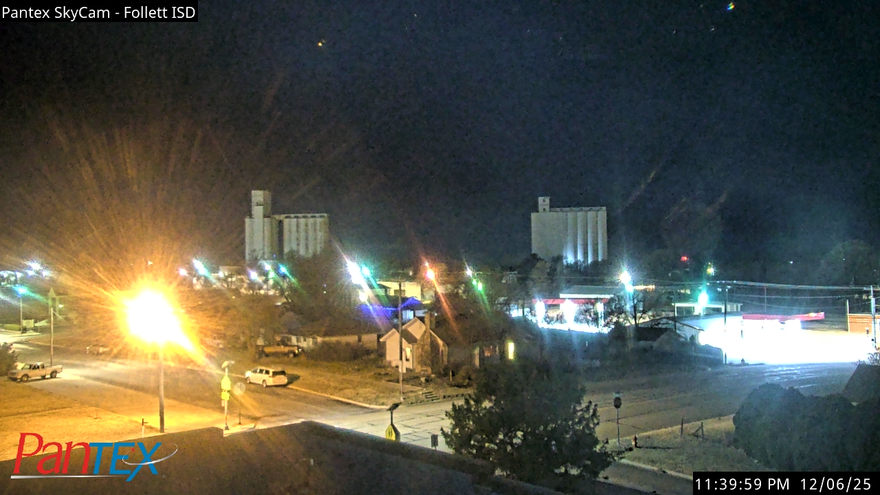 Thumbnail for current weather camera view from Follett ISD in Follett, Texas
