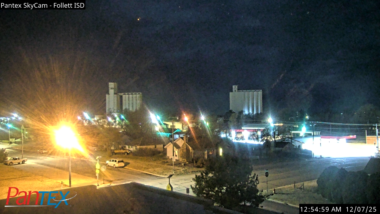Thumbnail for current weather camera view from Follett ISD in Follett, Texas