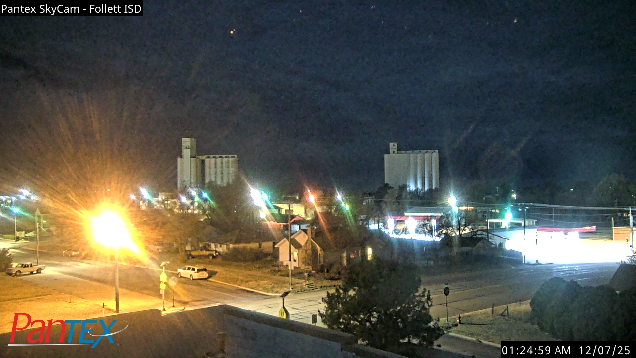 Thumbnail for current weather camera view from Follett ISD in Follett, Texas