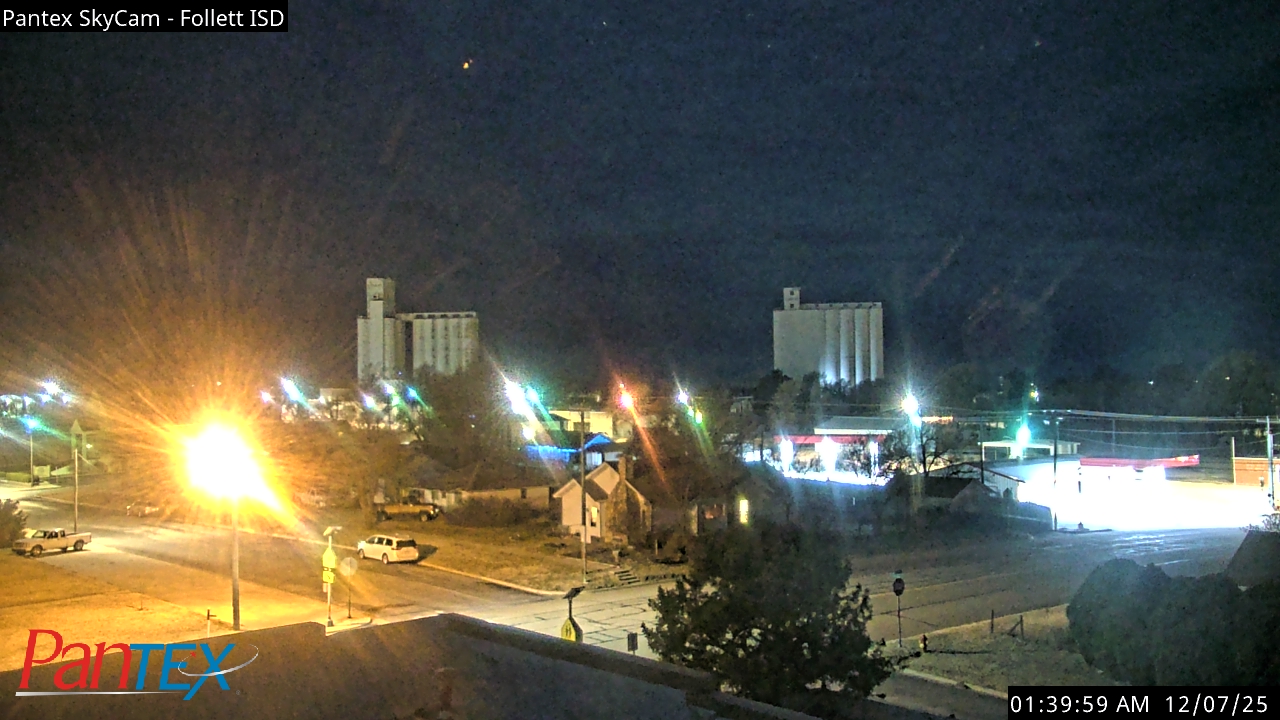 Thumbnail for current weather camera view from Follett ISD in Follett, Texas