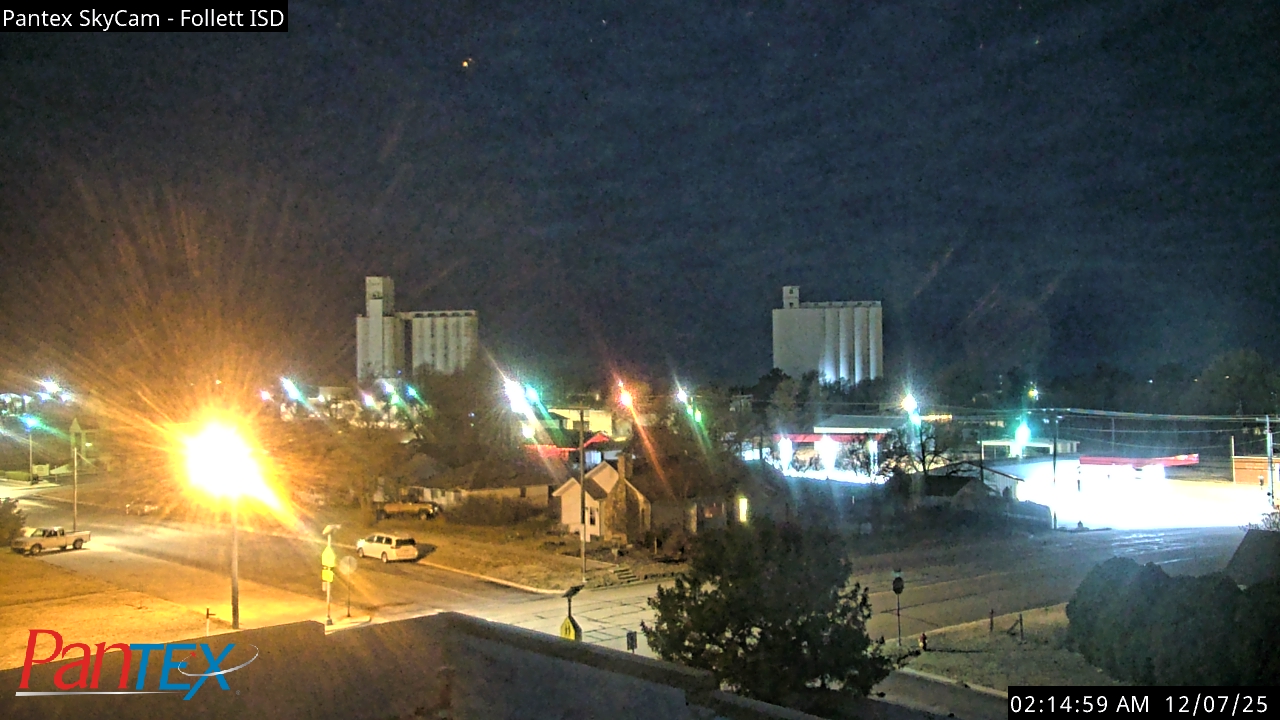 Thumbnail for current weather camera view from Follett ISD in Follett, Texas