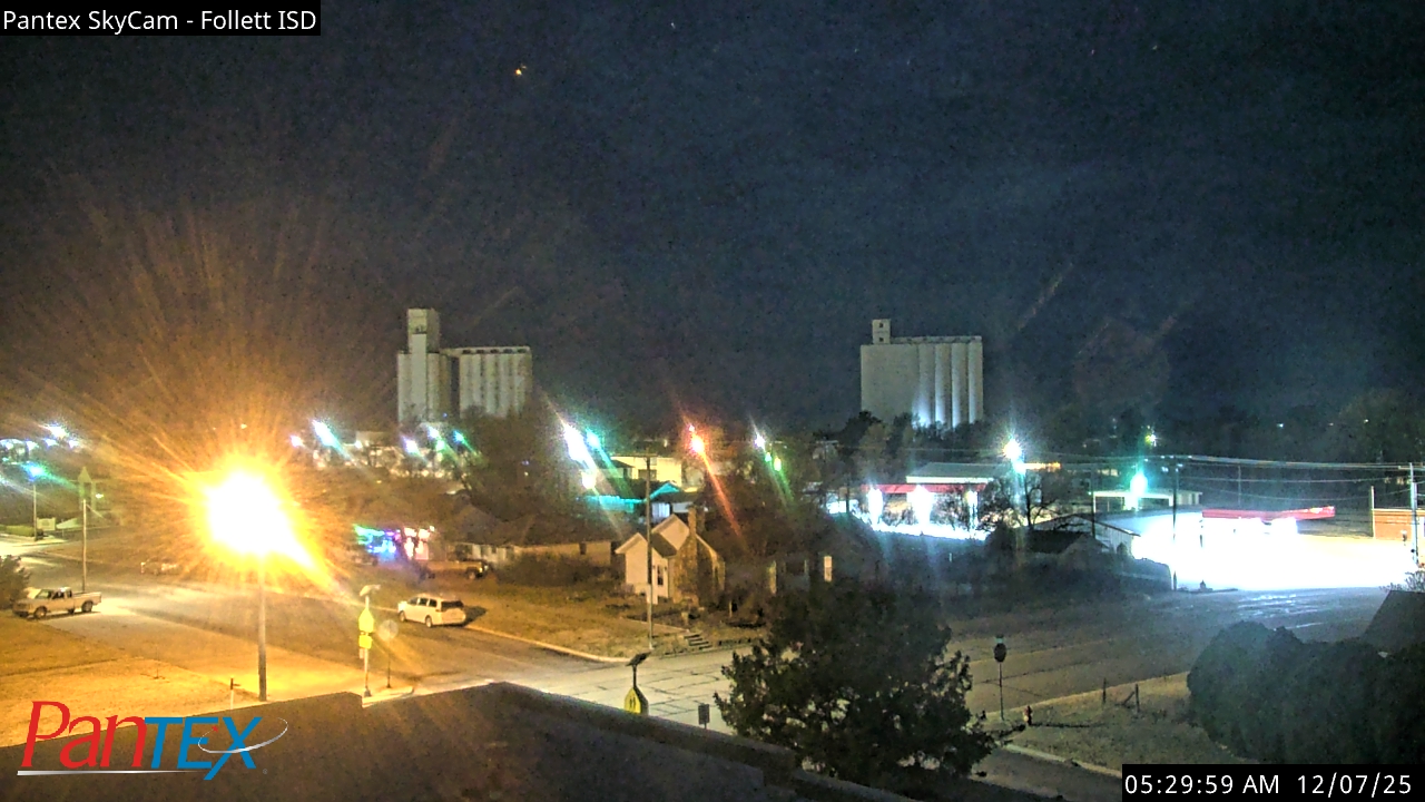 Thumbnail for current weather camera view from Follett ISD in Follett, Texas